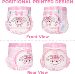 Scutece imprimate pentru adulți 5500-5800 ml, 10 bucăți - Baby Usagi (XL)