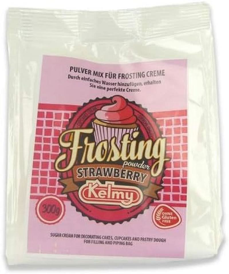 Pulbere pentru glazură Kelmy căpșuni, 300 grame Glazuri si Decor Naty Shop