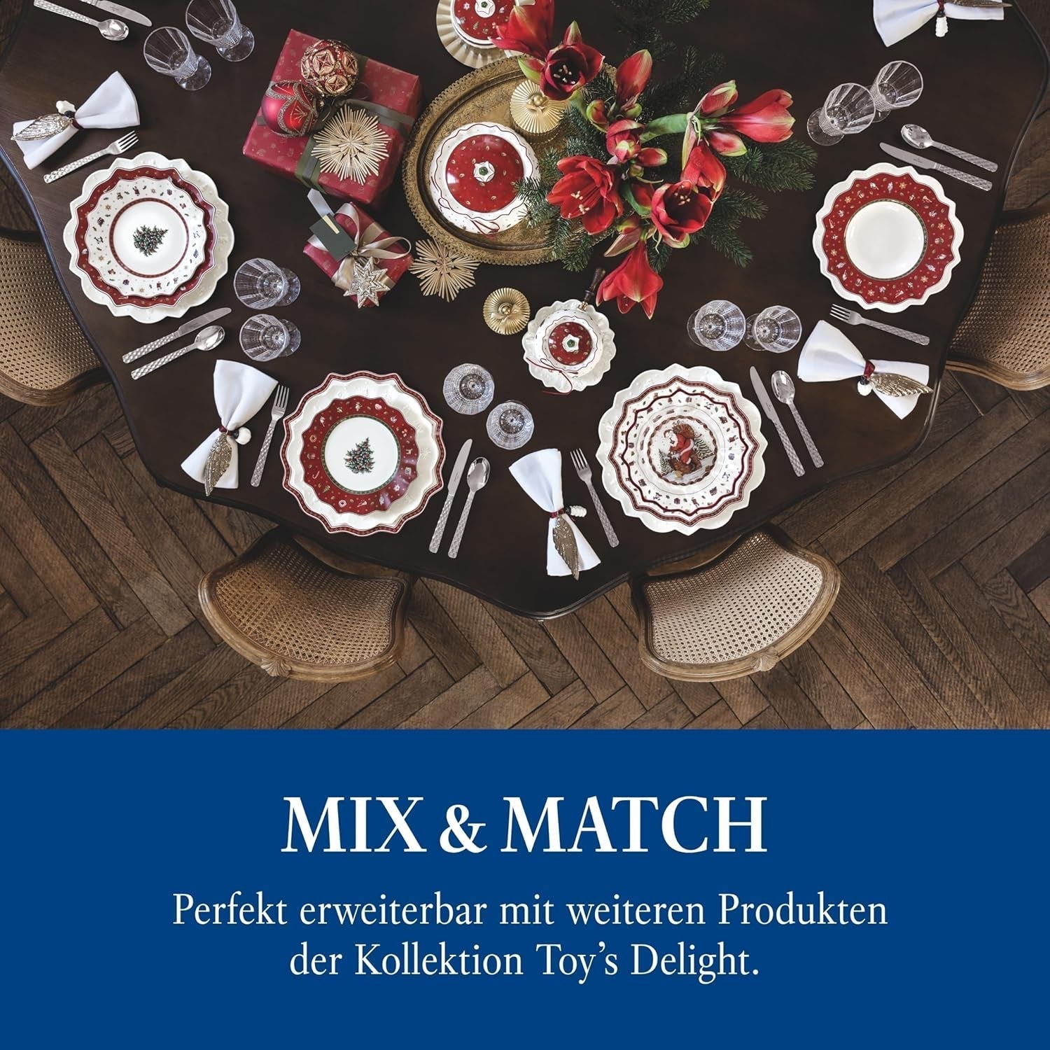 Villeroy & Boch – Toy'S Delight Dip Set 4 Teilig, Servierplatte Mit Schälchen, Dipschälchen Set, Weihnachten, Tischdekoration Toys, Serviertablett, Schalen, Weihnachtsdeko Innen, Premium Porzellan Seturi vesela masa Naty Shop