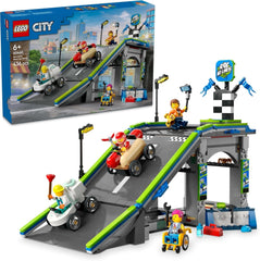 LEGO City No Limits: Sæbekasseløb med rampe - Byggelegetøj til drenge og piger fra 6 år - Sæt med 2 sæbekasser og 4 Racer-minifigurer - Gaveidé til børn 60460 Byggesæt Besuche den LEGO-Store Standardtitel
