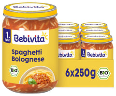 Spaghetti Bolognese til børn, 250 g, pakke med 6 (6 x 250 g)
