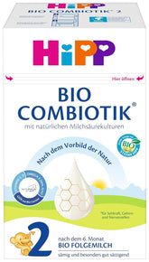 Hipp Økologisk mælkefoder 2 BIO Combiotik, pakke med 4 (4 x 600 gram) Mother and Baby Naty Shop NYHED - 2 Bio Combiotics 4 x 600 gram