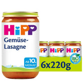 Hipp Pasta Bambini - Lasagne med grøntsager, pakke med 6 (6 X 220 g) Mor og barn Naty Shop