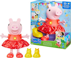 Păpușa Peppa Pig Peppa'S Mud Puddle Party - versiune germană, roz sau roz Papusi Naty Shop