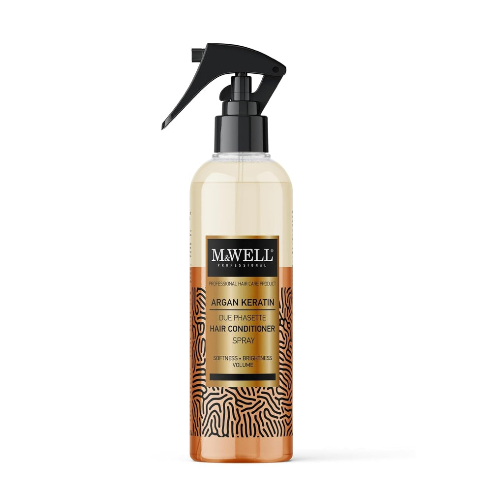 Duophase Duophasette Spray balsam de păr Argan Oil Keratin Two-Phase Conditioner Spray Smoothness Shine Volume 400 ml Produse pentru descurcarea părului Naty Shop Titlu implicit