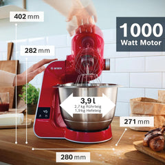 Foodprocessor Bosch Series 4 MUM5X720, integreret vægt, skål i rustfrit stål 3,9L, mixer 1,25L, 1000W Tilbehør Mad og amning Bebe Naty Shop