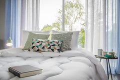 Blanrève - Cuvertură Aerelle Blue - Ultra moale - pufoasă și confortabilă - pentru pat dublu - ecologică - fibra de confort care este bună pentru oceane 240 X 220 Cm Plapumi si pilote Naty Shop