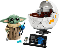 LEGO Star Wars 75403 Grogu i sin Mandalorian Repulsor-vugge - Samlet minifigur - Model til at bygge, lege og vise - Dekorationer til hjemmet - Gave til drenge og piger i alderen 10+ Byggesæt Besuche den LEGO-Store