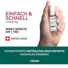 PODERM - STOP NEGLEREDNESS - Alternativ til bitter lak - 100 % naturligt anti-stress plejeserum - Aktiverer vækst - Voksne/Børn - Fremstillet i Schweiz