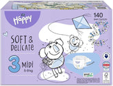 Bella Baby Happy Soft & Delicate bleer, forskellige størrelser Mother and Child Naty Shop størrelse 3 (140 stk.)