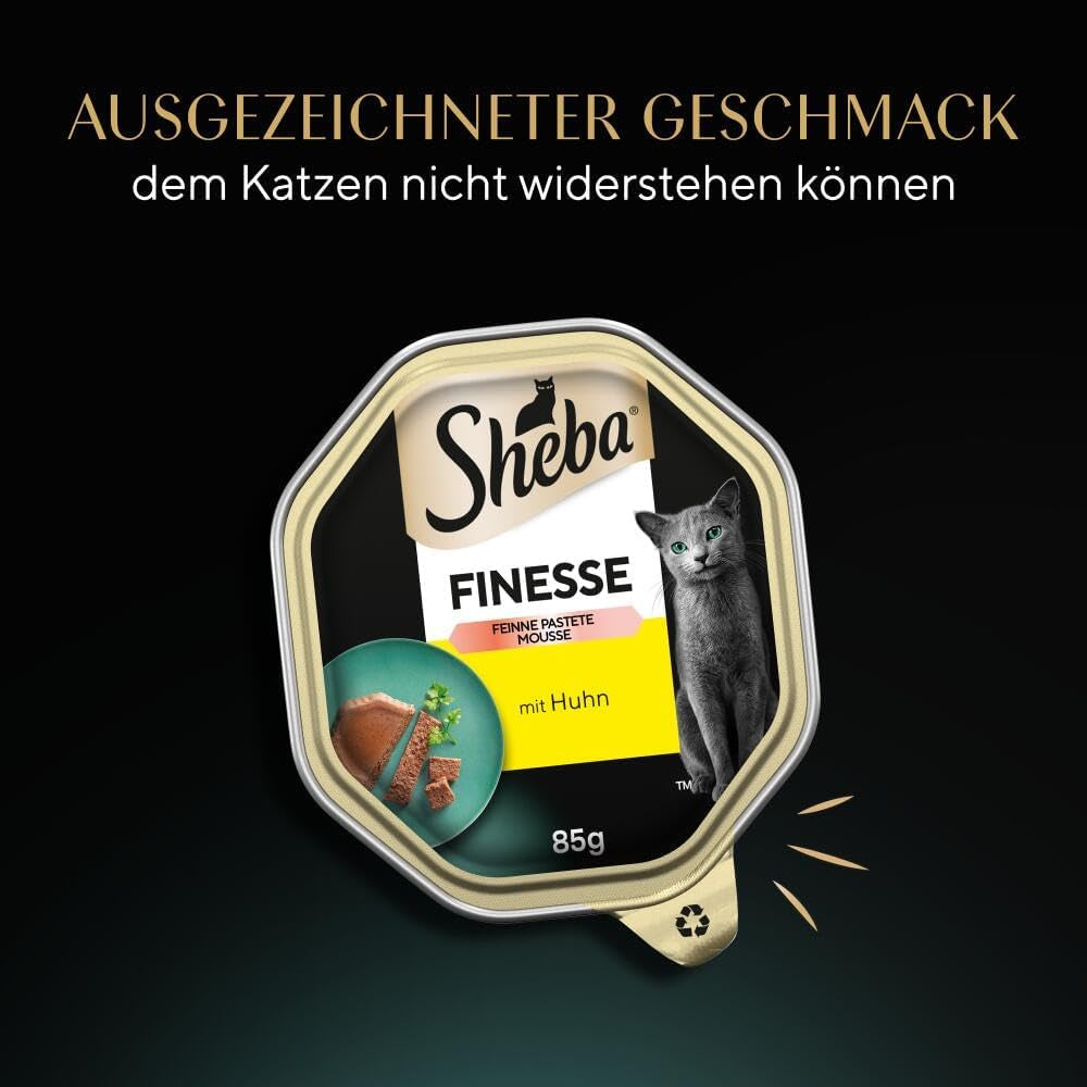 SHEBA Bowl Hrană umedă pentru pisici Finesse Fine Pâté With Chicken 22 X 85G