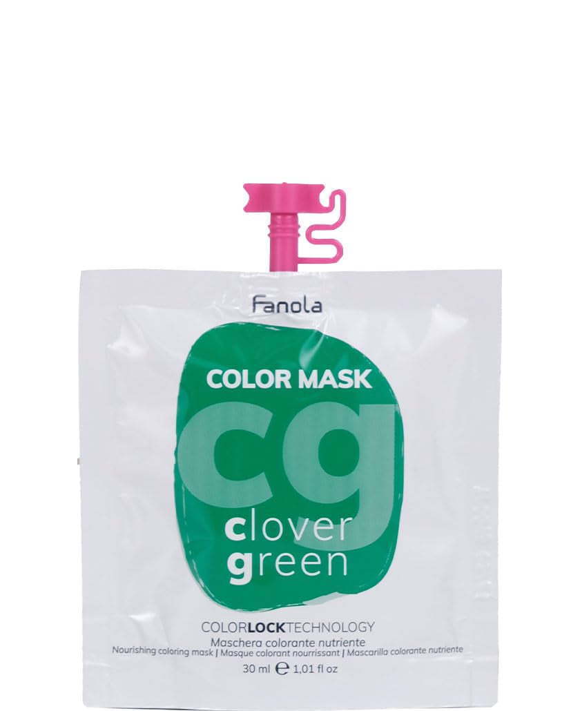 Mască colorantă Fanola Clover Green 30 ml Masca de par Naty Shop Titlu implicit