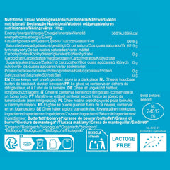 Ghee Easy 850g Ghee Bio von Grasgefütterten Kühen - Ghee Butter ohne Zusatzstoffe - Zertifiziert Organisch & Biologisch - Hochreines Ayurveda Ghee ohne Lactose und Gluten - 100% Europäisch
