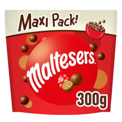 Maltesere, chokoladekugler med et sprødt og let center, luftig, chokolade snack, 1 pakke (1 x 300g)