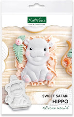 Katy Sue, Sweet Safari Silikonestøbning, Naty Shop Kitchen Hipopotam