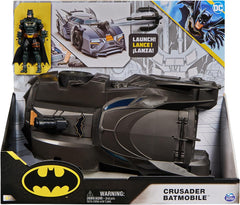 DC Comics Batman Offroad Batmobile med katapult med gribekrog og gittercelle bagpå, inklusive 10 cm Batman-figur til superheltefans fra 4 år og opefter Actionfigurer Naty Shop