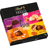 Ciocolată Lindt HELLO 4 Good Vibes, 90 grame, 4 ciocolate HELLO Naty Shop