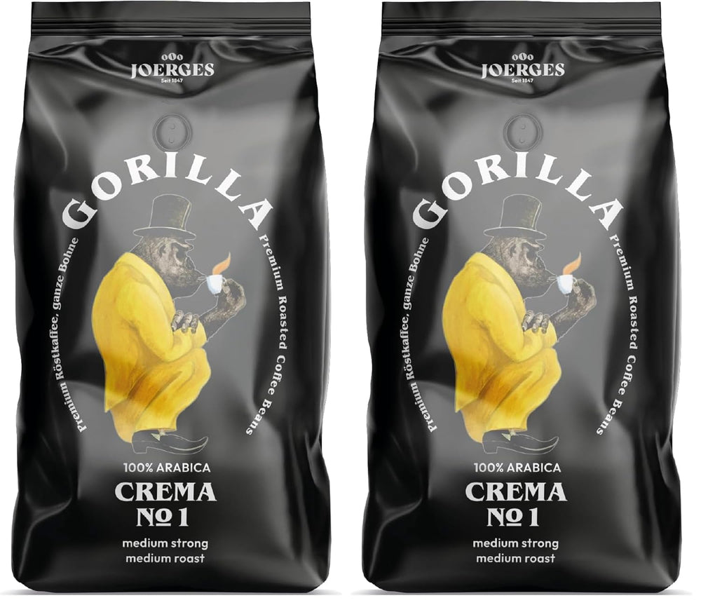 Joerges dark_roast, Espresso Crema No.1, 1 kg (Packung mit 2)