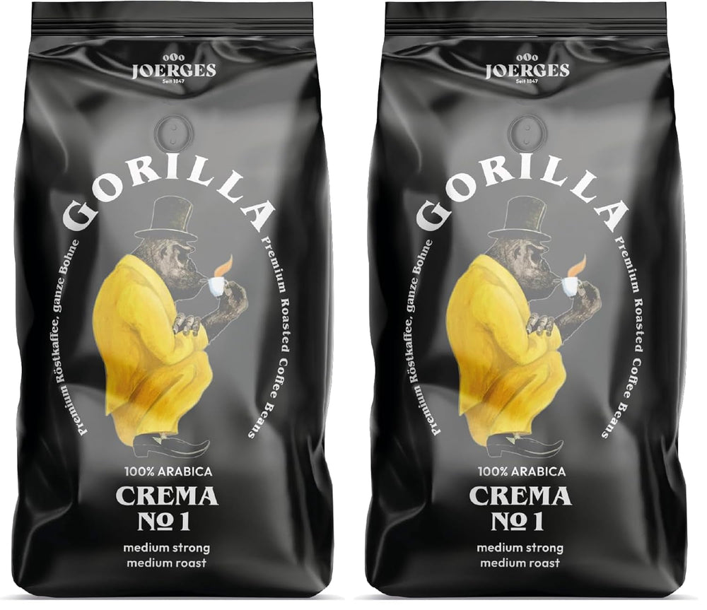 Joerges dark_roast, Espresso Crema No.1, 1 kg (Packung mit 2)