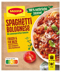 MAGGI Fix til Spaghetti Bolognese, Würzmischung, 100% naturlige ingredienser, til 3 Portioner, 1er Pack (1 x 36g Packung)