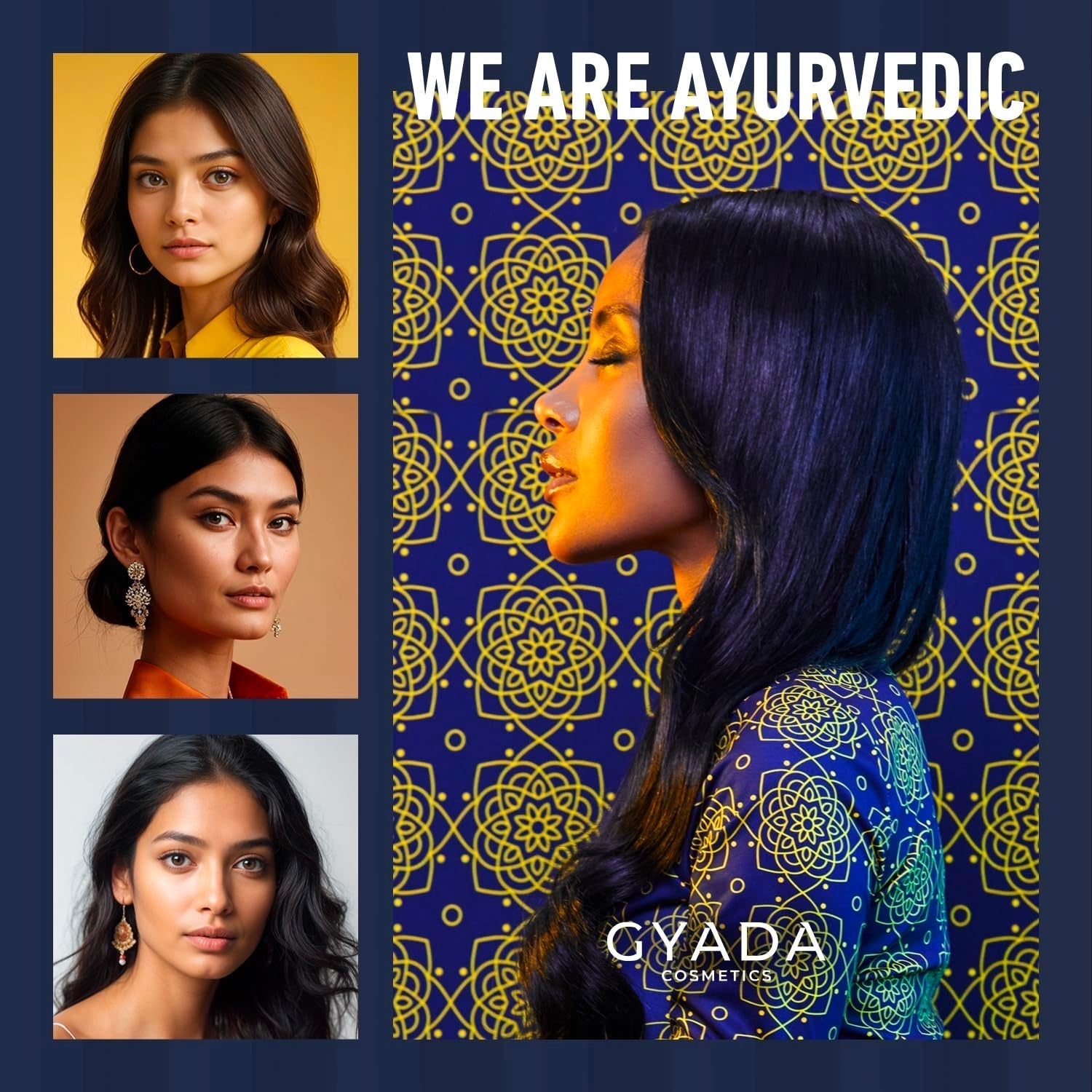 GYADA COSMETICS, compresă ayurvedică de întărire Hyalurvedic, tratament profesional pentru păr fin și slab, combate încrețirea cu methi, maca, henna neutră, 200 ml Masca de par Naty Shop