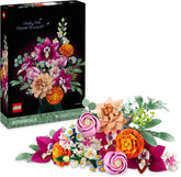 LEGO Botanicals Schöner Rosafarbener Blumenstrauß - Set mit Kunstblumen für Erwachsene - Deko mit künstlichen Rosen, Gänseblümchen, Kornblumen & Holunderblüten - Geschenkidee zum Muttertag - 10342