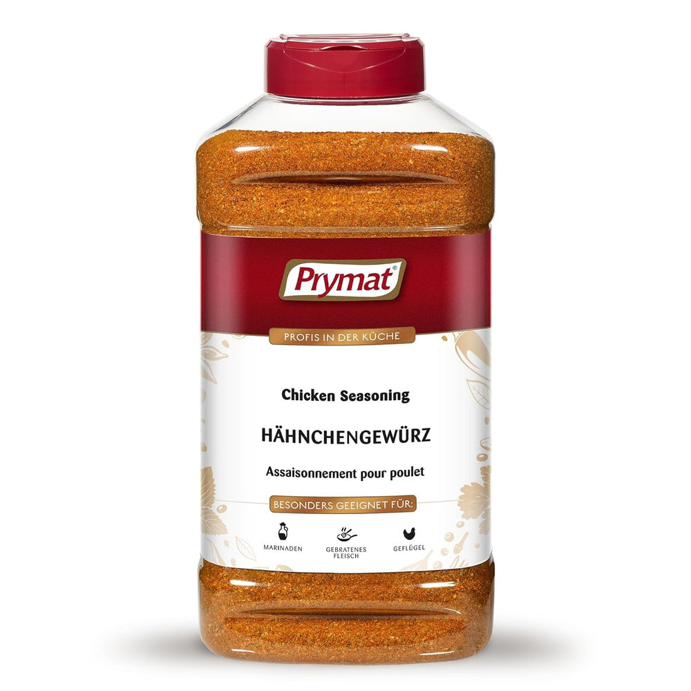 Prymat Hähnchengewürz 1100g, Gewürzmischung für Hhn, Tyrkiet, Ente, Gans, Grillgewürze, Marinade für Fleisch im Streuer