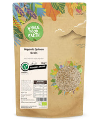 Wholefood Earth Organic Quinoa korn – 2 kg | Grusom | Ikke-GMO | Vegansk | Rig på fibre | Certificeret økologisk