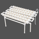 1-lags hydroponisk dyrkningssæt med 54 plantekasser, PVC jordfri plantedyrkningssystemer med vandpumpe, hydroponiske dyrkningssæt til dyrkning af grøntsager og frugter på altaner, haver, terrasser og baggårde