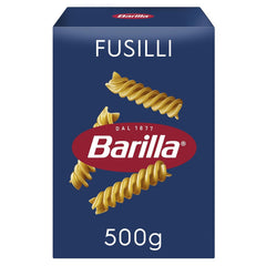 Barilla Pasta Classic Fusilli nr. 98 fra højkvalitets durumhvede, altid al dente, Chili, Spaghetti, Fusilli, Penne, Italiensk, 500g