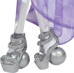 Păpușa Monster High Spectra Vondergeist cu dihorul Rhuen și accesorii precum rucsac, tabletă, gustări și multe altele, HXH77