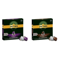 Kaffeekapseln Lungo Intenso, Intensität 8 von 12, 10 x 20 Getränke & Kaffeekapseln Espresso Intenso, Intensität 10 von 12, 200 Nespresso®* kompatible Kapseln, 10 x 20 Getränke