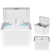 Lionelo BABYBLISS 20W Varmer til vådservietter og små håndklæder, 20W til babyer, indbygget natlys, 3 varmeindstillinger, touchpanel, holder servietterne fugtige