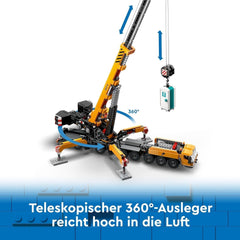 LEGO City Mobile Construction Crane Byggelegetøj til drenge og piger Kreativt børnegave Lang forlængelig arm 4 bygningsarbejder minifigurer til rolleleg 60409 Byggesæt Besuche den LEGO-Store