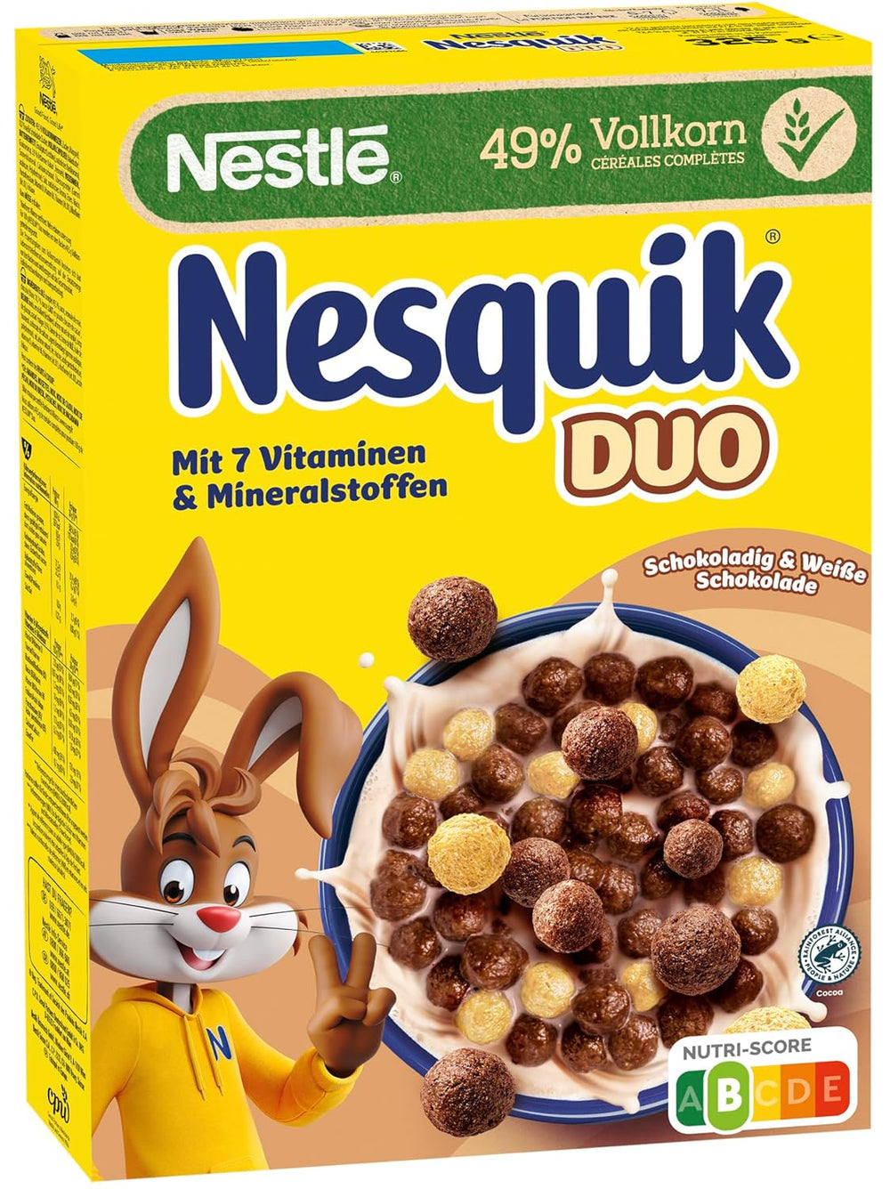 NESTLÉ Duo korn, brun og hvid chokolade korn og fuldkorn (1 x 325 g)