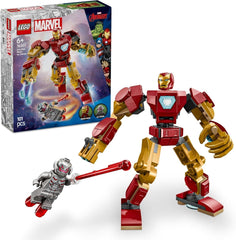 LEGO Marvel Iron Man Mech vs. Ultron - Superheltelegetøj med 2 minifigurer - Actionfigur med bevægelige arme, ben og fingre - Gave til drenge og piger i alderen 6+ 76307 Byggesæt Besuche den LEGO-Store Standardtitel