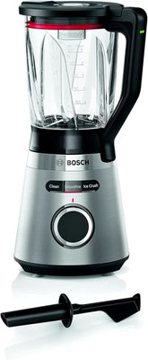 Bosch Standmixer Vitapower Serie 4 MMB6382M, Edelstahl-Klingen Made in Germany, 1,5L Thermosafe Glasbehälter, Stopfer, Sicherheitsdeckel, Spülmaschinengeeignete Teile, 30,000 U/Min, 1200 W, Edelstahl Bucatarie Naty Shop Standmixer