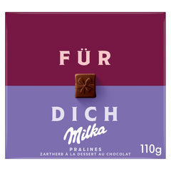 Praline Milka For You – Alpine mælkechokolade med fint kakaocremefyld – 10 x 110g