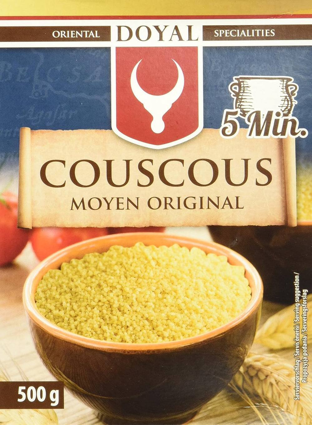 Couscous – Let og luftig couscous med en let nøddesmag – En typisk nordafrikansk specialitet – 1 x 500g
