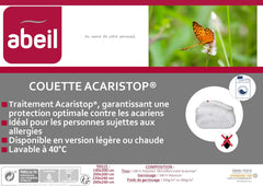 Abeil Dynebetræk Acaristop med antimide- og antibakteriel effekt, polyester, hvid, 140 X 200 cm Dyner og dyner Naty Shop