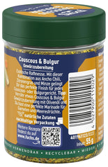 Fuchs Spices Gourmet Selection Mellemøsten/Afrika - Couscous og Bulgur Krydderiblanding Genopfyldelig krydderiblanding til krydderier Bulgurretter Vegansk 55g