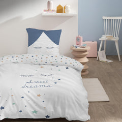 Set de lenjerie de pat pentru copii, reversibila, Stars Lenjerie de pat - copii Naty Shop