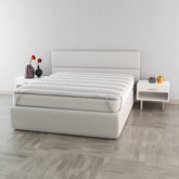 Italiensk sengetøj Elegant quiltet topper, hvid, dobbeltdyner og dyner Naty Shop 160X195