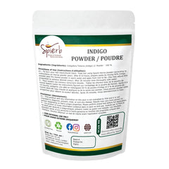 Indigo pulbere (250 Gm / 8.8 oz / 0.55 Lbs) pentru păr pentru utilizare cu pulbere de henna pentru a vopsi părul negru - 100% pur Natural Indigofera tinctoria frunze pulbere vopsea de păr Vopsea pentru par Naty Shop
