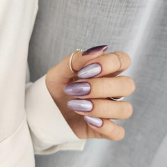 Semilac UV Nail Polish 664 Lilac Gloss 7 ml – Cat Eye Effect, Unikke refleksioner med magnetisk værktøj – Gloss Gala Collection