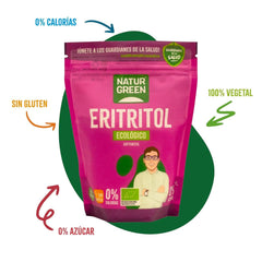 Bio Erythritol, naturligt sødemiddel, økologisk, lavt glykæmisk indeks, 500 gram sødemidler Naty Shop