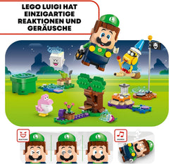 LEGO Super Mario Abenteuer med dem interaktive Luigi, Nintendo Geschenk for Jungen, Mädchen og Gamer ab 6 Jahren, Abenteuer-Spielset for Kinder med rosa Baby Yoshi 71440