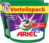 Vaskemiddel Ariel PODS Alt-i-1, 76 vaske, farvevaskemiddel, lyst rengøring Tøjvaskemidler Naty Shop 76 kapsler Ny model