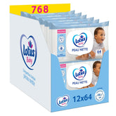 Skin Nice Baby Wipes - 768 servietter (12 x 64 stykker) - allergivenlige og dermatologisk testet