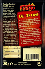 - Chili con Carne Krydderiblanding | Würzmischung für Chili con Carne, vegetarisk Chili uden Carne | Til 4-6 portioner Vegan, ohne Gesmacksverstärker | 30 g i pose